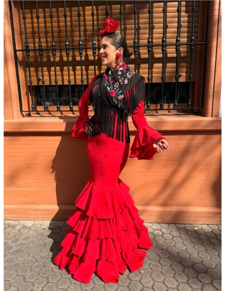 VESTIDO MERIDA ROJO