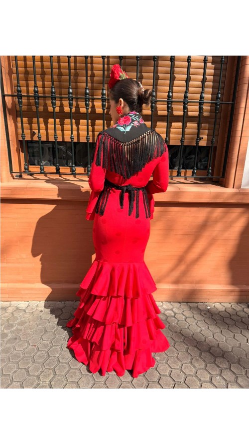 VESTIDO MERIDA ROJO