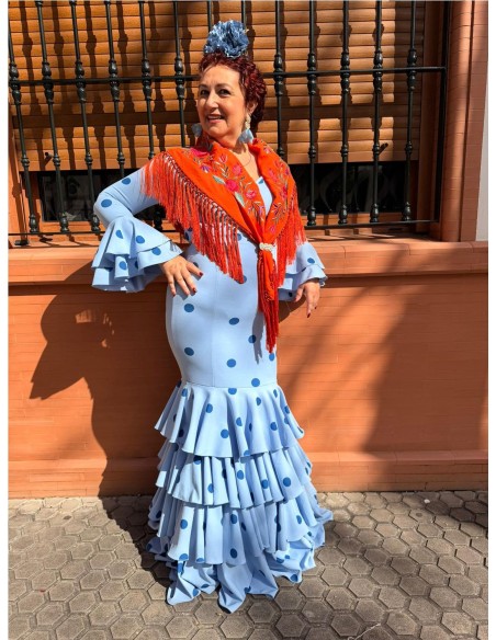 VESTIDO MERIDA CELESTE