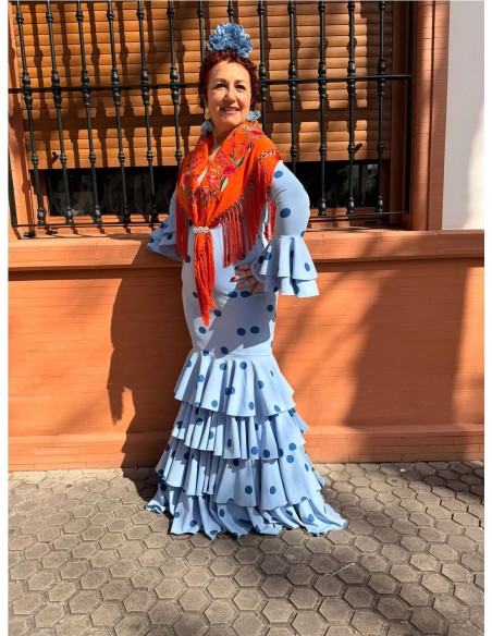 VESTIDO MERIDA CELESTE