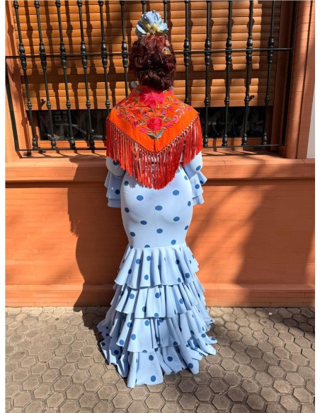 VESTIDO MERIDA CELESTE