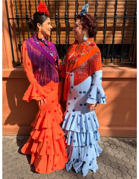 VESTIDO MERIDA CELESTE