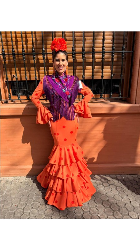 VESTIDO MERIDA NARANJA