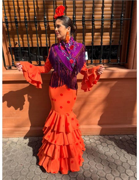 VESTIDO MERIDA NARANJA