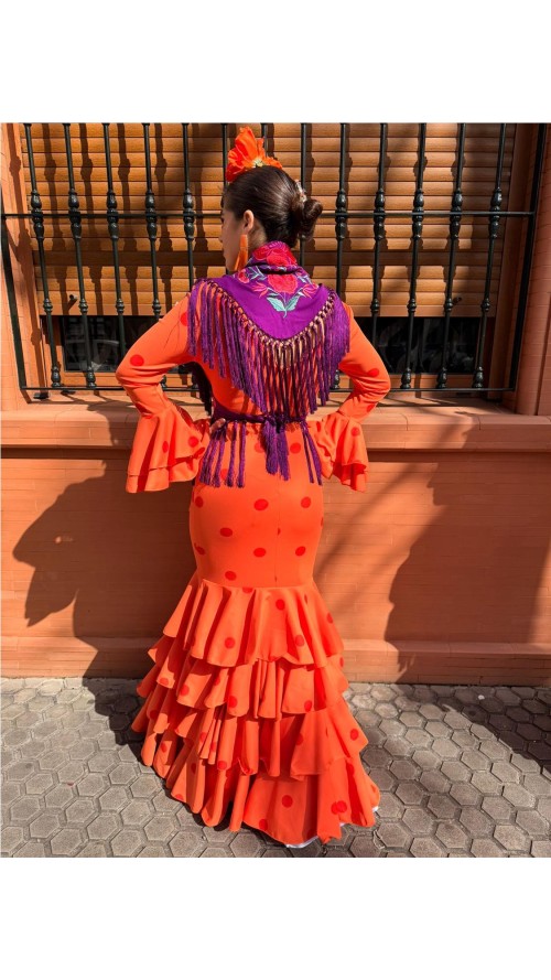VESTIDO MERIDA NARANJA