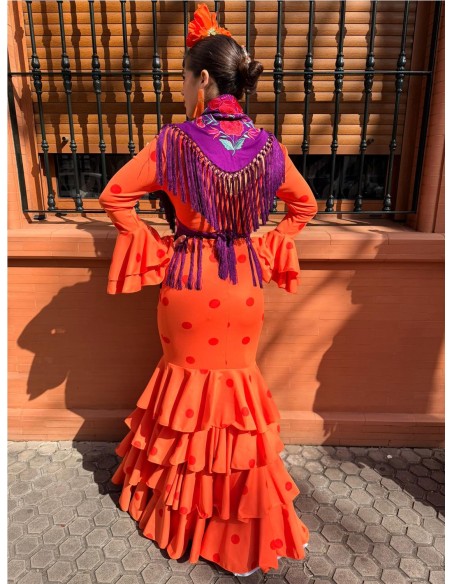 VESTIDO MERIDA NARANJA