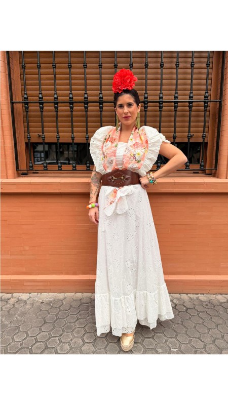 BATA PERFORADA ROSA BLANCO