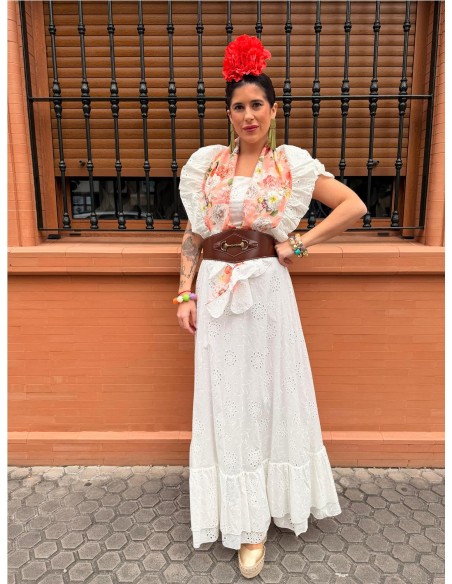 BATA PERFORADA ROSA BLANCO