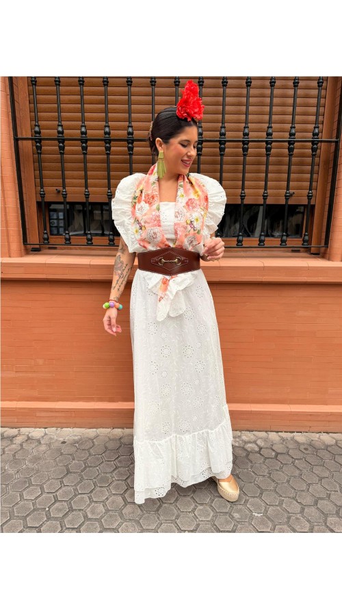 BATA PERFORADA ROSA BLANCO