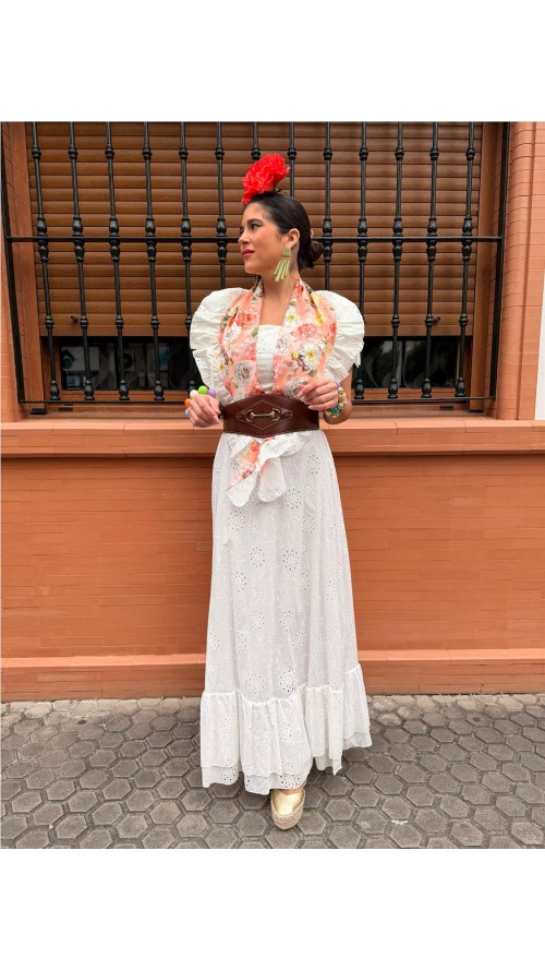 BATA PERFORADA ROSA BLANCO