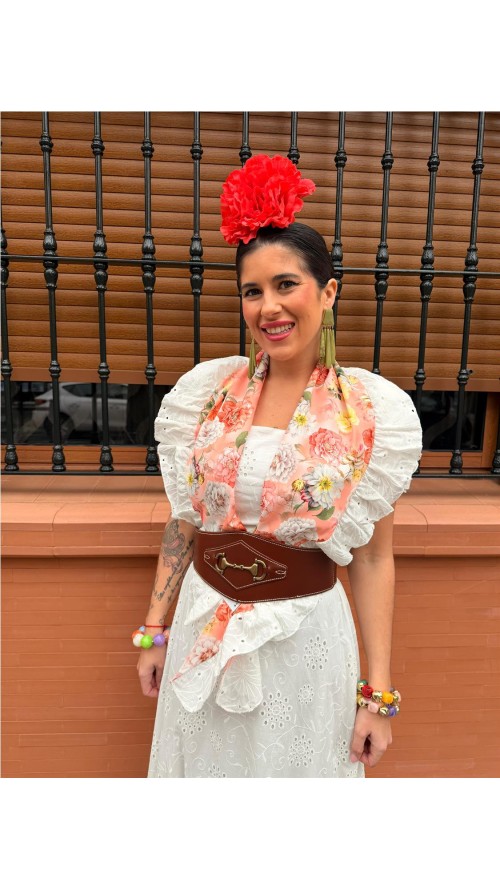 BATA PERFORADA ROSA BLANCO