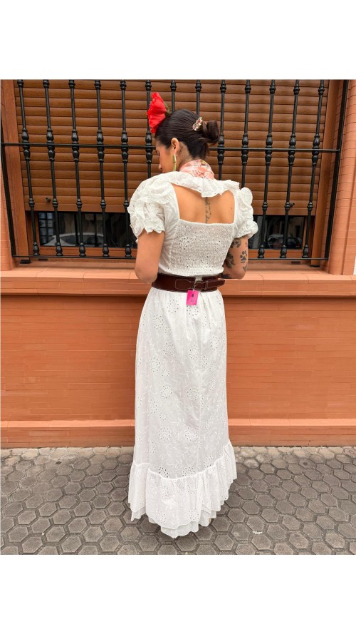 BATA PERFORADA ROSA BLANCO