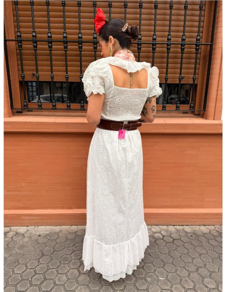 BATA PERFORADA ROSA BLANCO