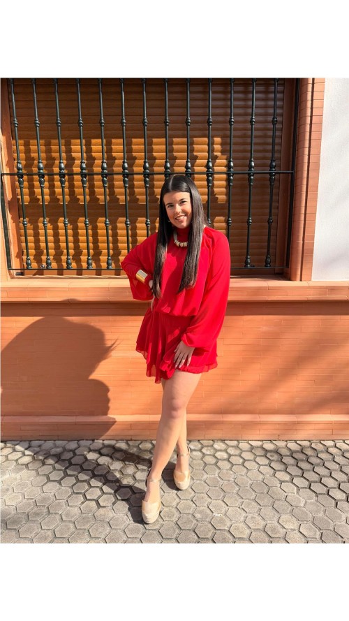 VESTIDO/MONO VICTORIA ROJO