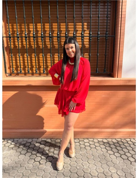 VESTIDO/MONO VICTORIA ROJO