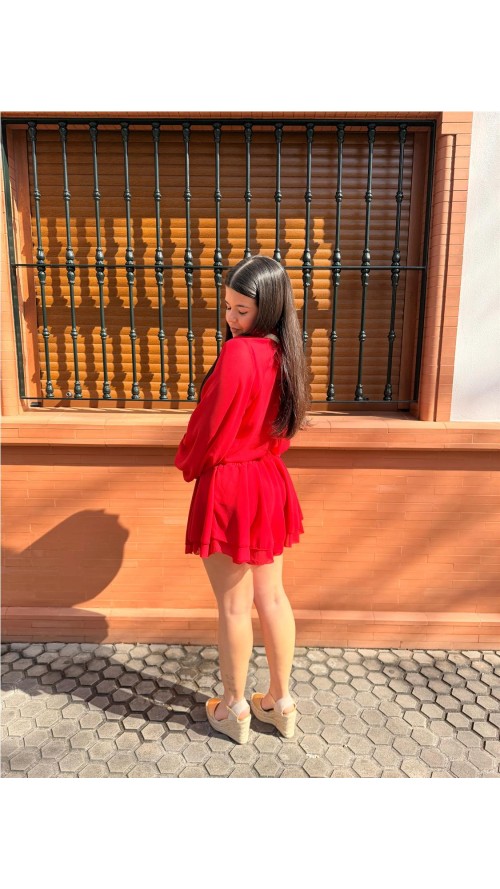 VESTIDO/MONO VICTORIA ROJO