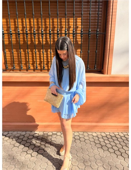 VESTIDO/MONO VICTORIA CELESTE