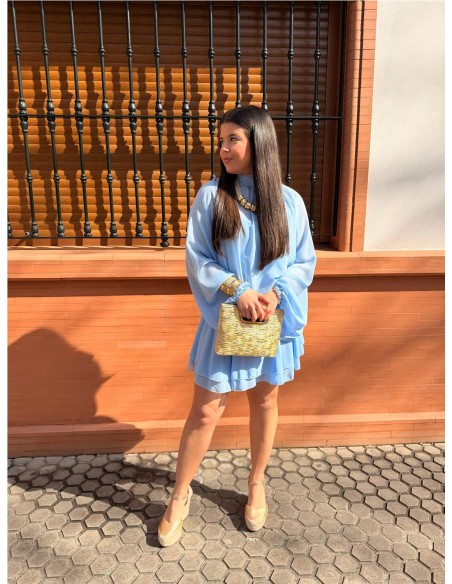 VESTIDO/MONO VICTORIA CELESTE