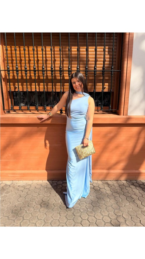 VESTIDO DULCE CELESTE