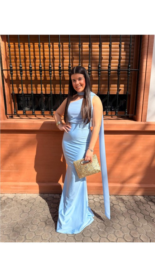 VESTIDO DULCE CELESTE