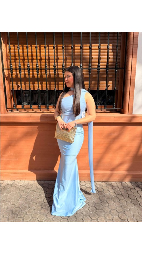 VESTIDO DULCE CELESTE