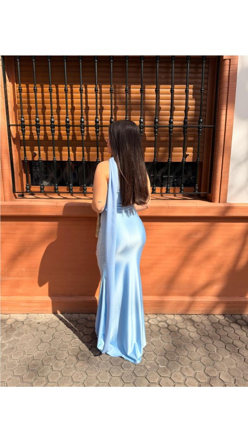 VESTIDO DULCE CELESTE