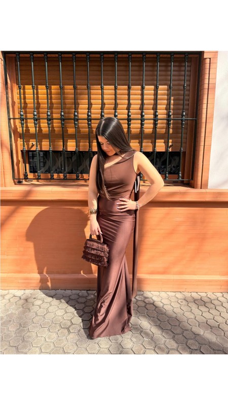 VESTIDO DULCE MARRON 2