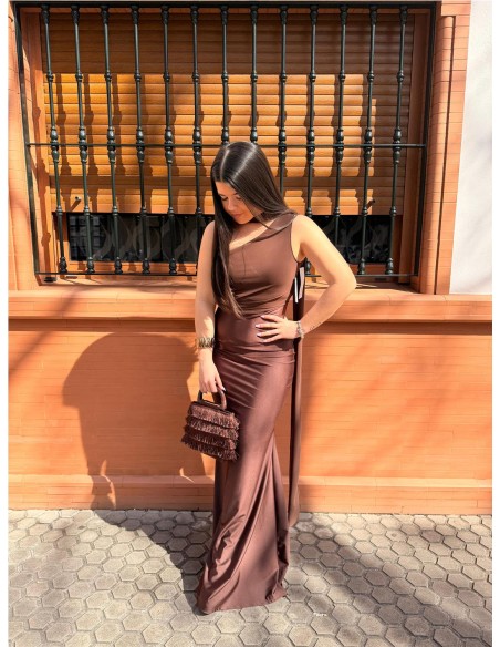 VESTIDO DULCE MARRON