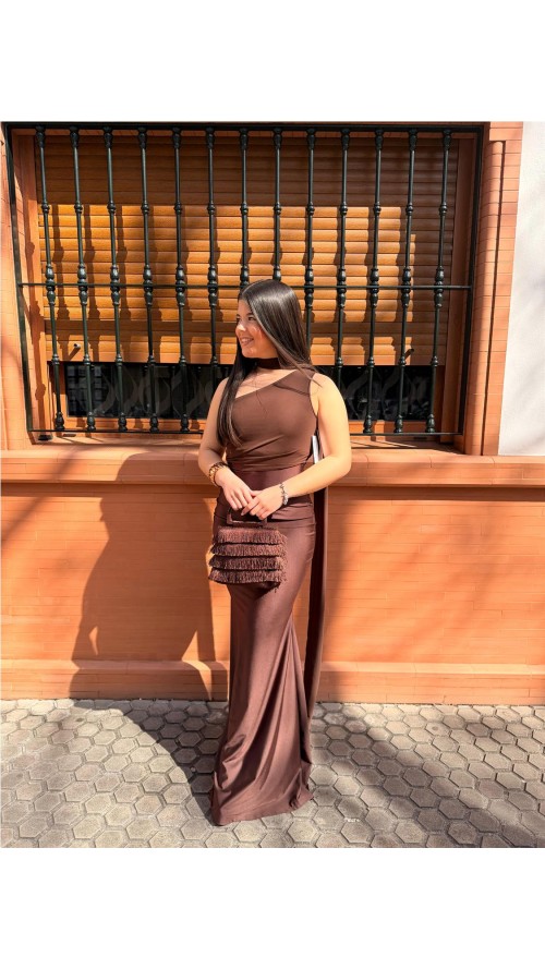 VESTIDO DULCE MARRON