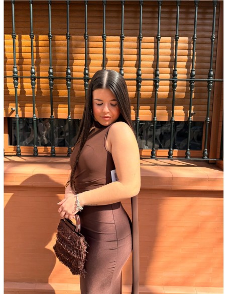 VESTIDO DULCE MARRON