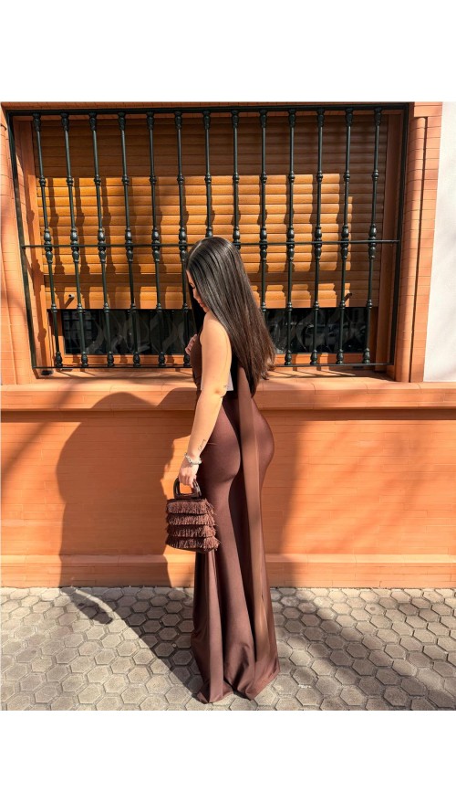 VESTIDO DULCE MARRON