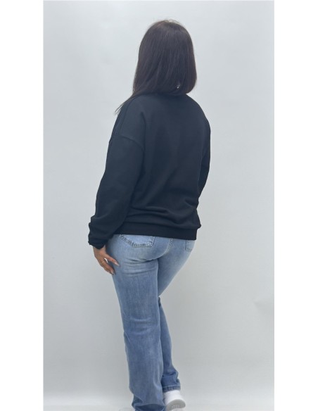 SUDADERA ESTRELLA NEGRO