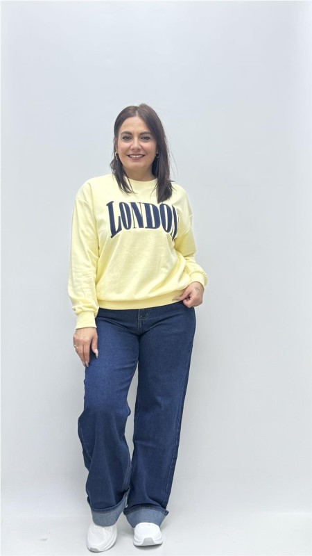 SUDADERA LONDON AMARILLO