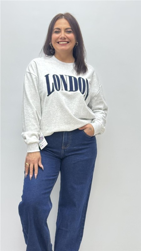 SUDADERA LONDON GRIS 2