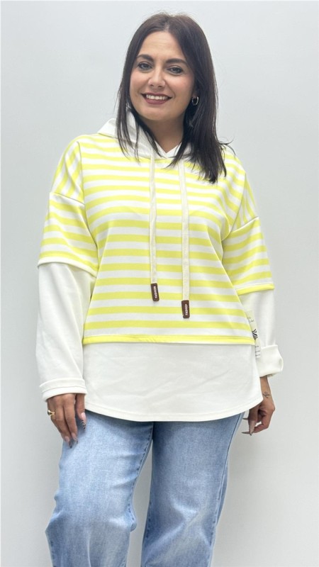 SUDADERA CHARI AMARILLO