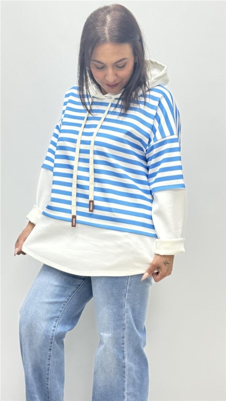 SUDADERA CHARI AZUL 2