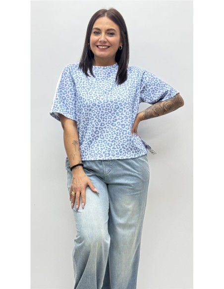 CAMISETA PRINT AZUL