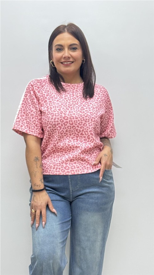 CAMISETA PRINT ROSA