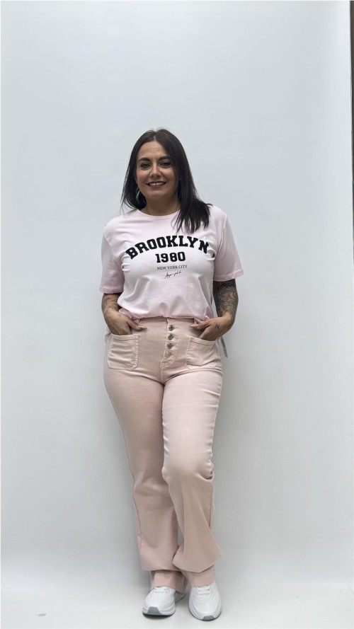 CAMISETA BROOKLYN ROSA