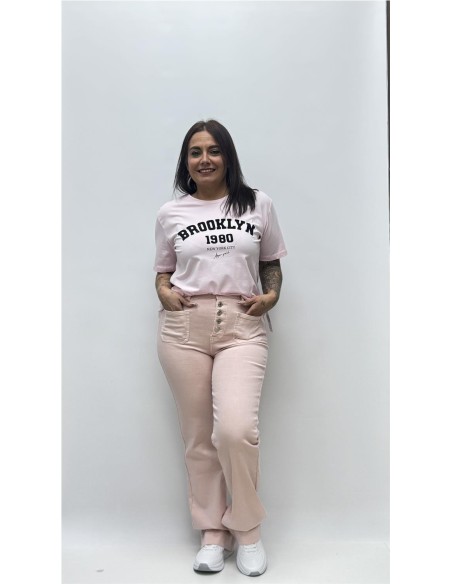 CAMISETA BROOKLYN ROSA