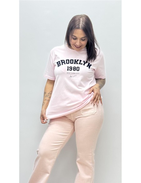 CAMISETA BROOKLYN ROSA