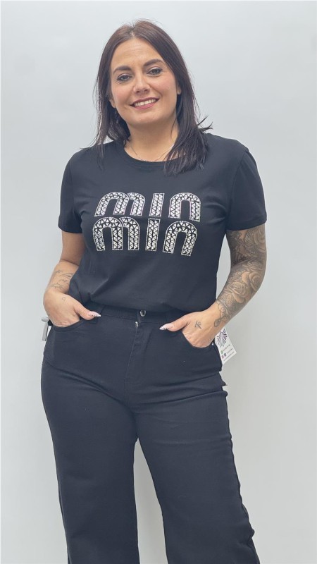 CAMISETA MIN NEGRO 2