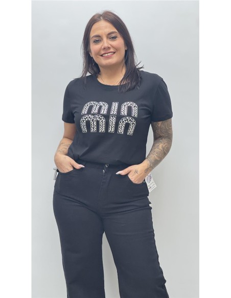 CAMISETA MIN NEGRO