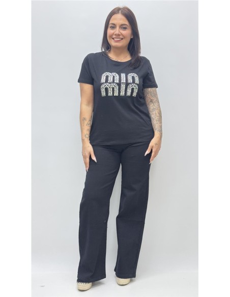 CAMISETA MIN NEGRO