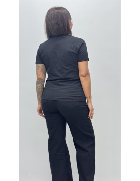 CAMISAET BICI FLOWER NEGRO