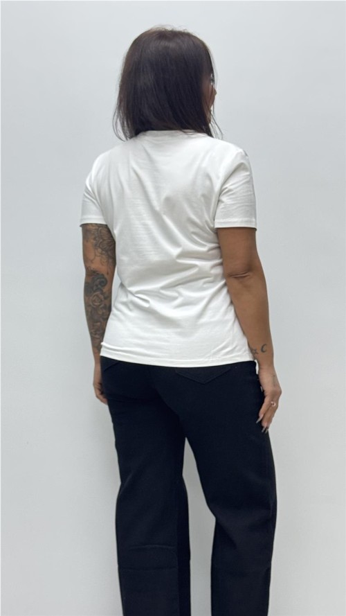 CAMISAET BICI FLOWER BLANCO