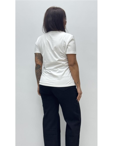 CAMISAET BICI FLOWER BLANCO