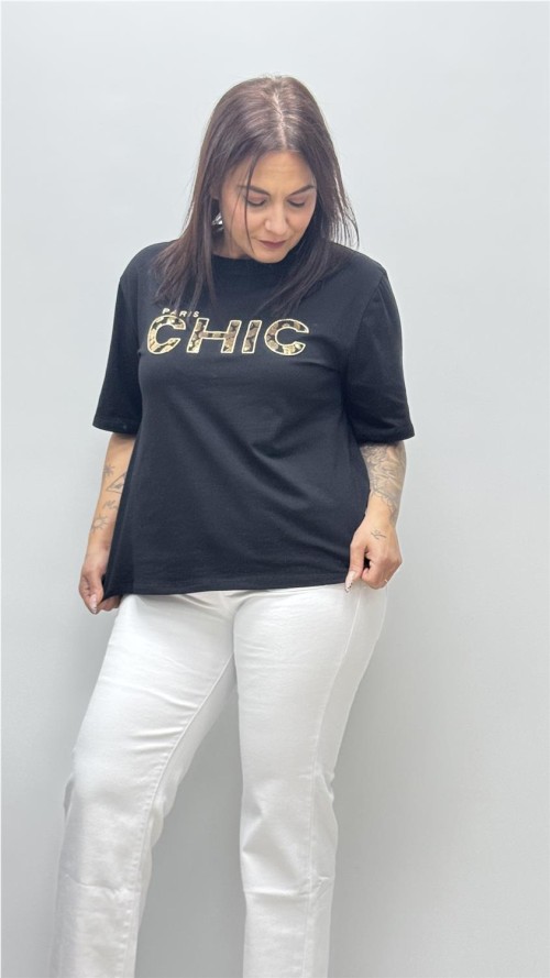 CAMISETA CHIC NEGRO