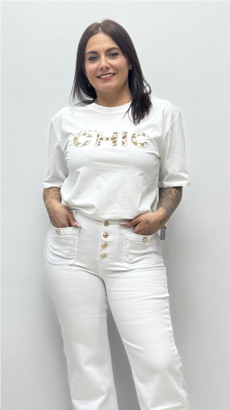CAMISETA CHIC BLANCO 2