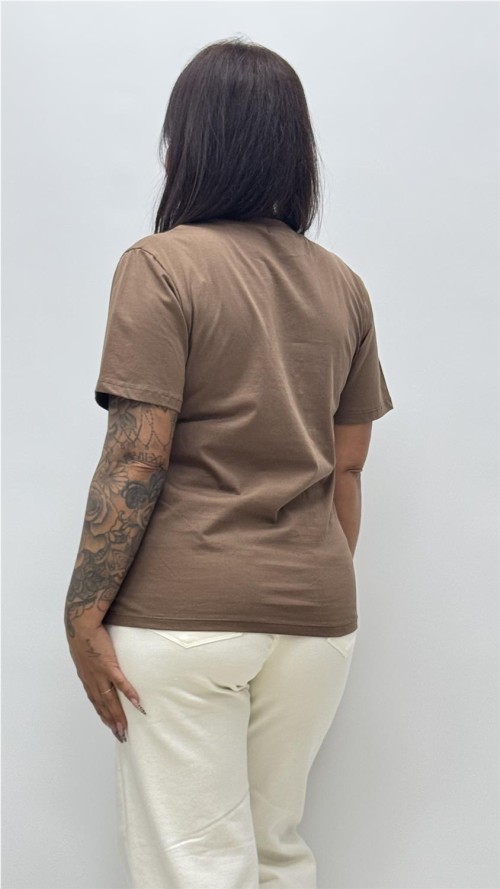 CAMISETA LOVELY MARRON